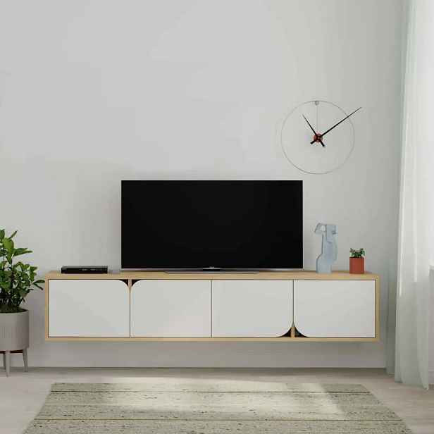 Casarredo TV stolek SERENNO - dub / bílá
