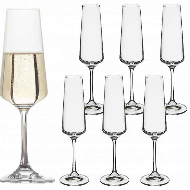 Komplet 6 Skleniček Na Šampaňské 160 ml komplet sklo barové skleničky