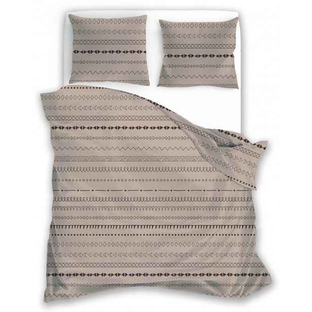 Moderní Béžové Povlečení Boho Jemný Etnický Vzor 220x200