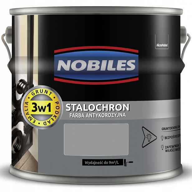 Nobiles Stalochron Barva na kov proti korozi Popelavá Ral 7042 2,5L