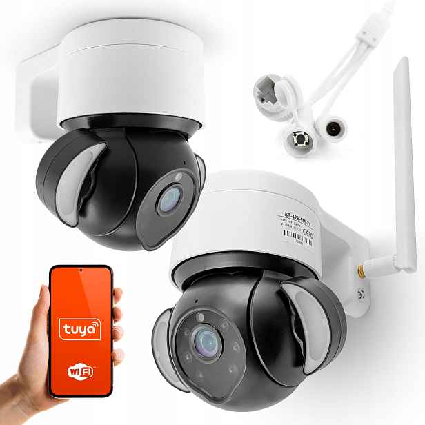 Venkovní Ip kamera Otočná Ptz Tuya WiFi FullHD 1080p Ir diody Detekce