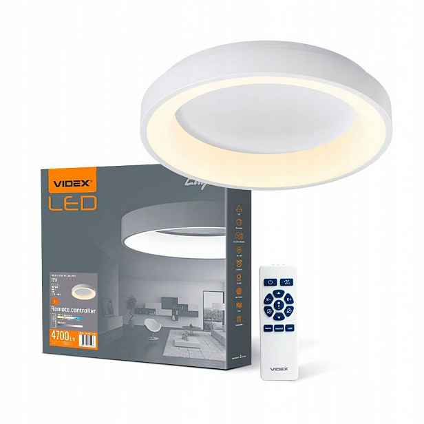 Videx – Stropní svítidlo LED-EDGE-RC-72W-WHITE VLE-ERC-72W 2700-6000К