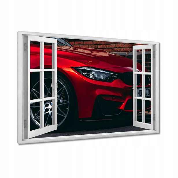 Obrazy 90x60 Červené Bmw Auto