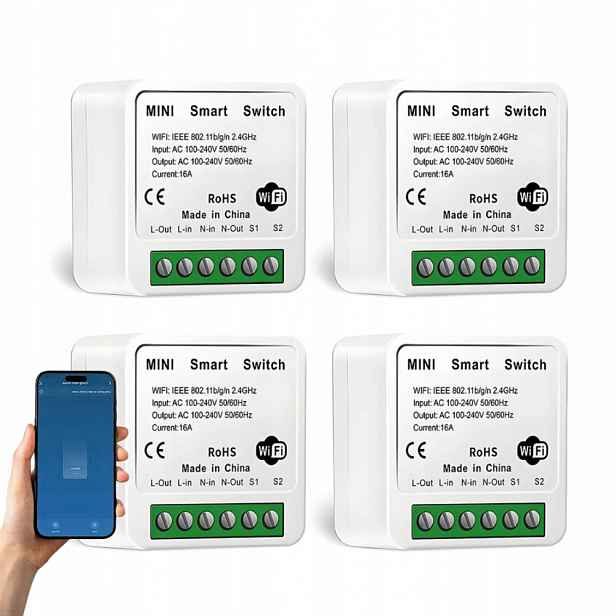Inteligentní relé Zásuvka Vypínač WiFi Smart Life 4ks