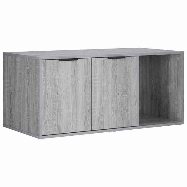 vidaXL Nábytek pro kočičí přepravku Šedý Sonoma 100 x 49 x 45 cm