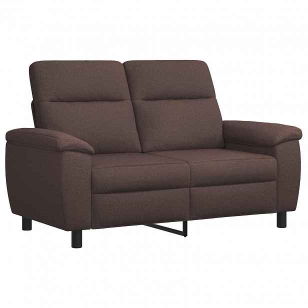 vidaXL Pohovka Tmavě hnědá 158 x 90 x 95 cm Textil