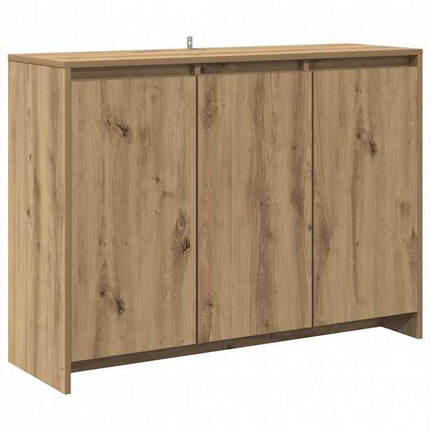 vidaXL Příborník dub artisan 102 x 33 x 75 cm kompozitní dřevo