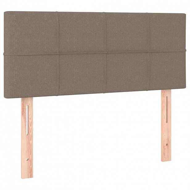vidaXL Čelo postele taupe 100x5x78/88 cm textil