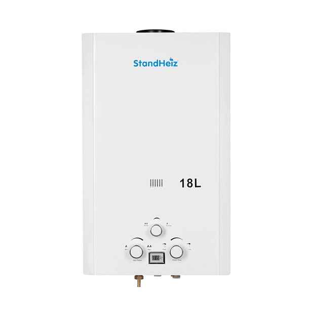 Ohřívač Vody Průtokový Plynový Bojler Lpg 18L Kamna 36KW StandHeiz