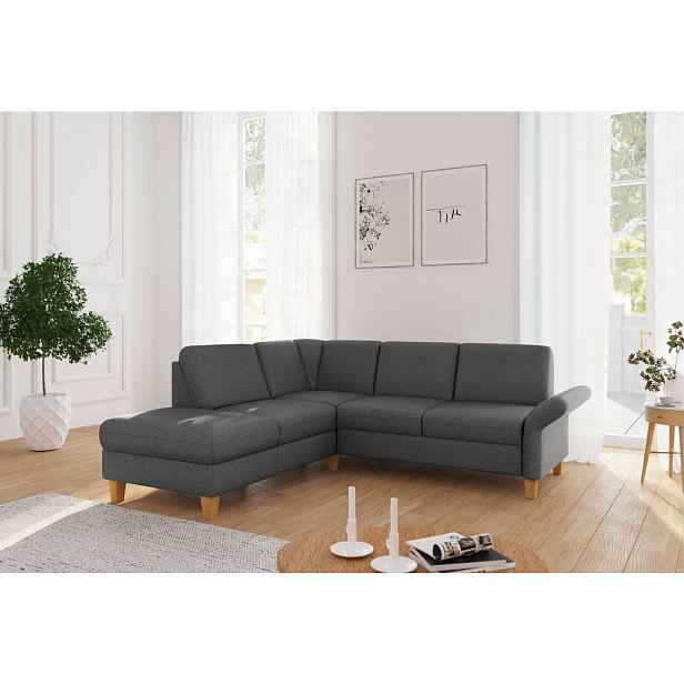 Sit & More ROHOVÁ SEDAČKA, textil, tmavě šedá