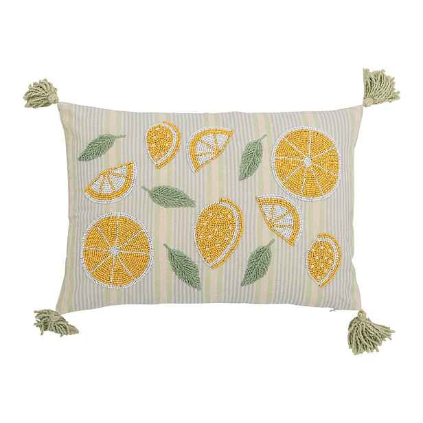 Bavlněný dekorační polštář 35x50 cm Lemon – Bloomingville