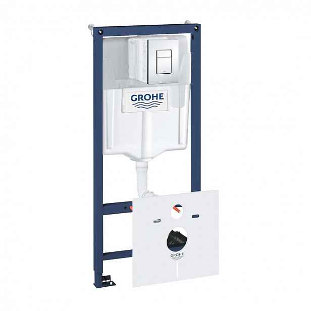 Grohe Rapid SL - Předstěnová instalace pro závěsné WC, nádržka GD2, tlačítko Skate Cosmo, chrom 38827000