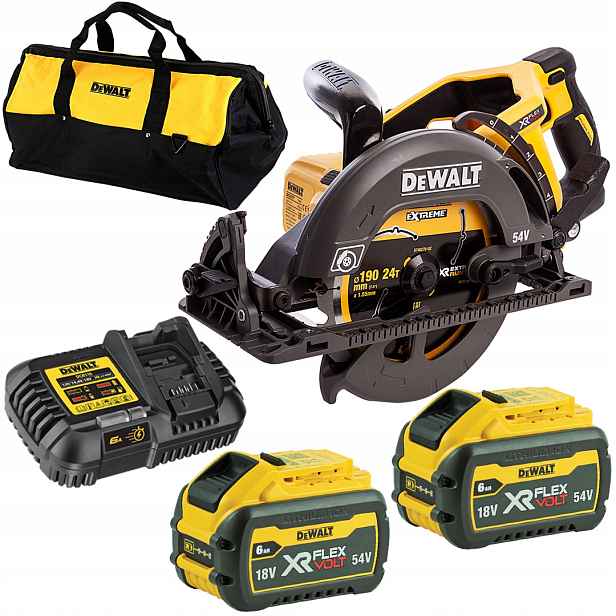 Kotoučová pila 54V 190 mm 2x6 Ah Dewalt DCS577T2
