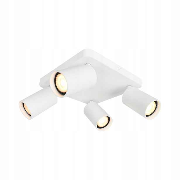 Nesto Moderní bílá lampa 4-nastavitelné reflektory GU10 4X10W
