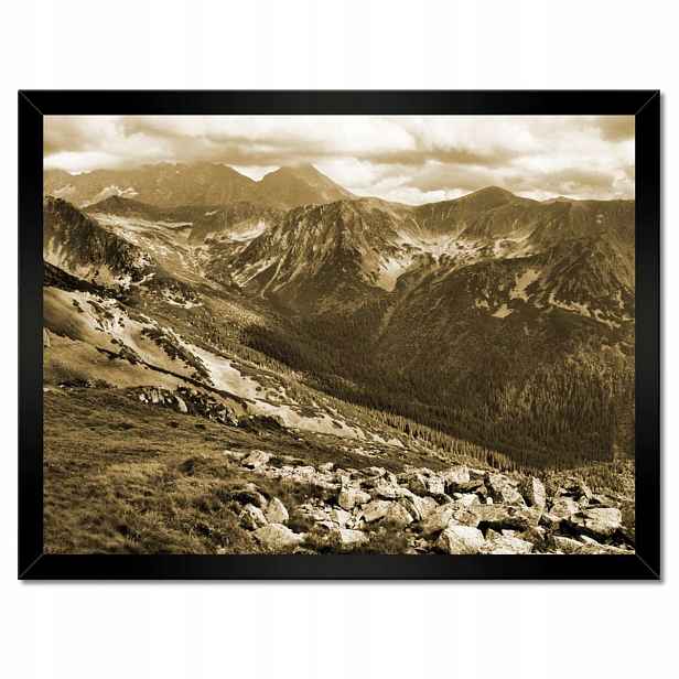 Plakáty v rámu 40x30 Tatry Polské hory Pohled