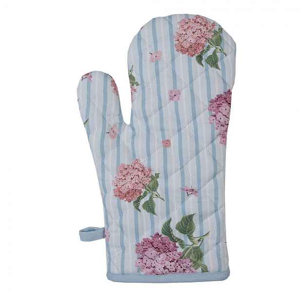 Bavlněná dětská chňapka s květy hortenzie Vintage Grace - 12*21cm Clayre & Eef
