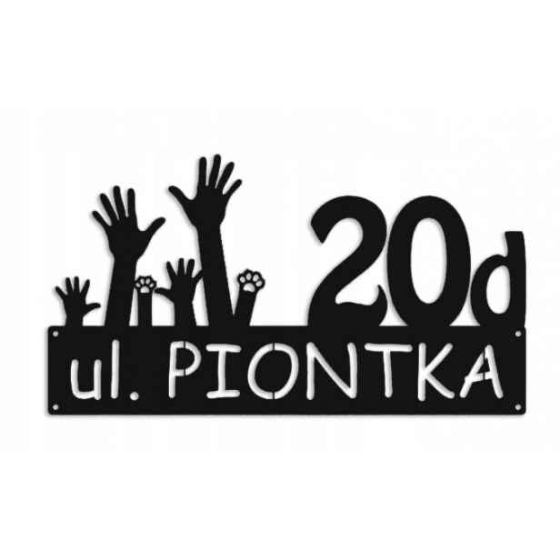 Číslo Na Dům 60 cm Tabule Adresa Ocel 2 mm Grafika 12