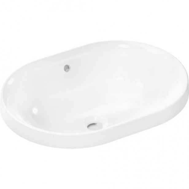 Hansgrohe Xuniva U zápustné umyvadlo 55x40 cm bez otvoru pro baterii, s přepadem 60157450