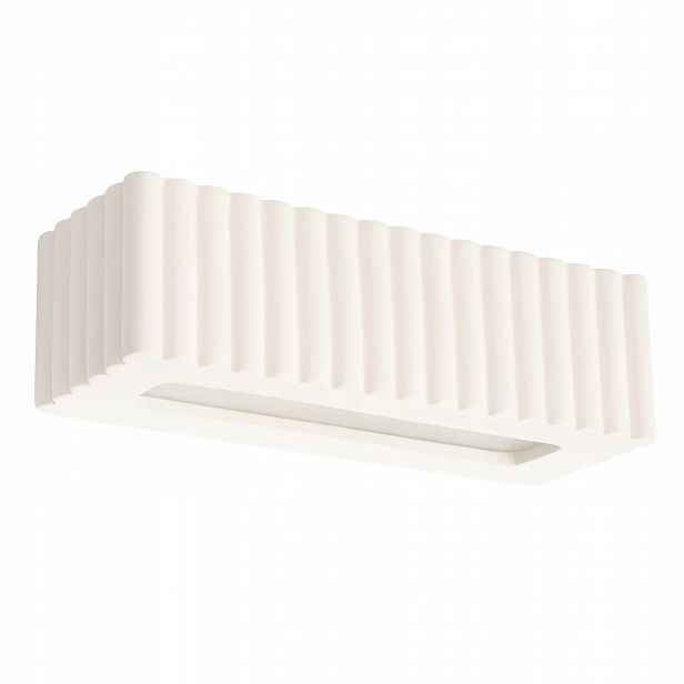Keramické podlouhlé obdélníkové svítidlo Lampa vroubkovaná E27 Rigata Sollux