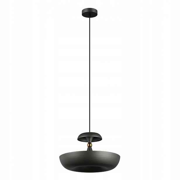 Marina Moderní šedá závěsná lampa Kulatý Stínidlo E27 40W