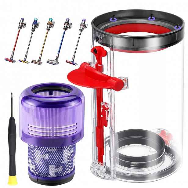 Nádrž na prach Bedee pro Dyson V11 V15 SV14 SV15 se zesíleným těsněním
