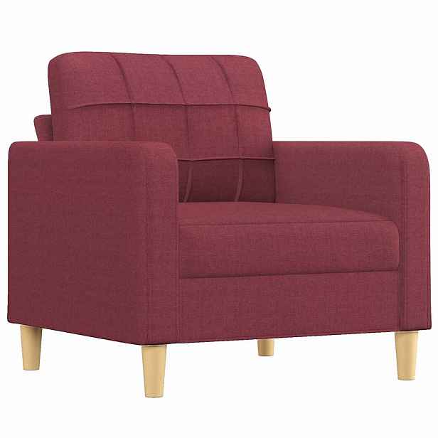 vidaXL Křeslo vínové 60 cm textil