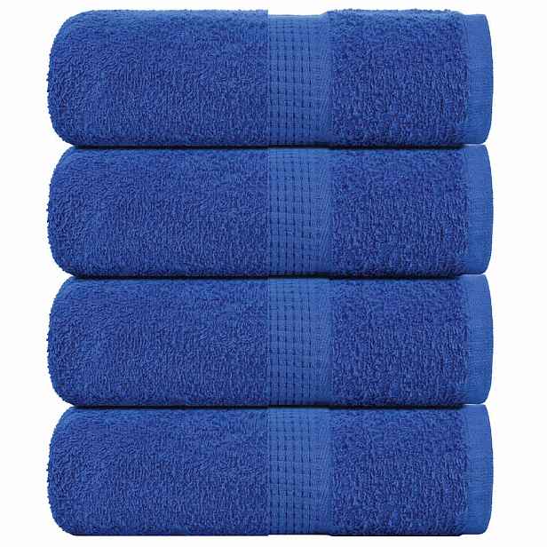 vidaXL Ručníky FROGN 4 ks modré 30x30 cm 360 g/m²