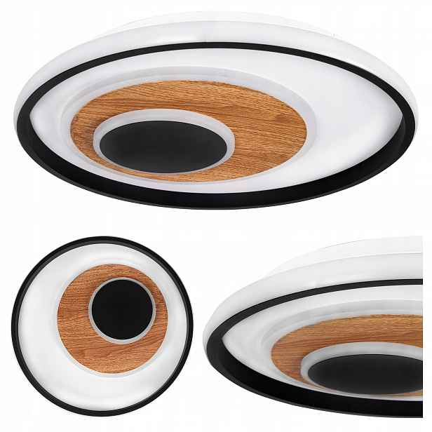 Závěsná Led lampa lustr stropní svítidlo 40 cm 29 W 4000 K černá Xudo