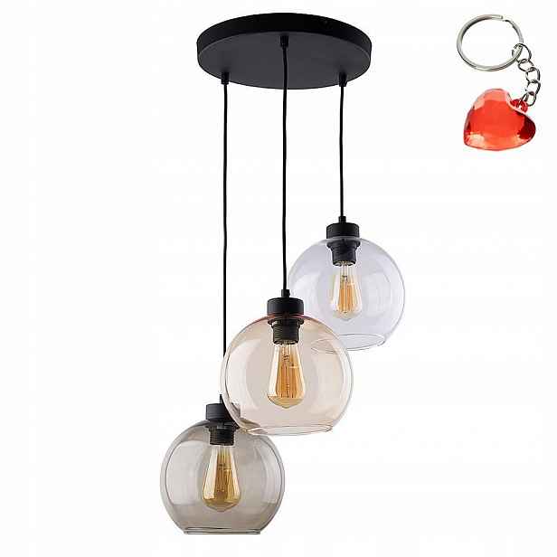 Závěsné svítidlo Cubus 3 zdroje E27 110cm nastavitelná výška Tk Lighting