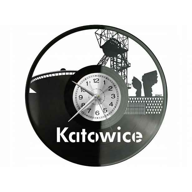 Katowice Mesto Polska Nápad na Dárek Nástěnná Dekorace z vinylové desky