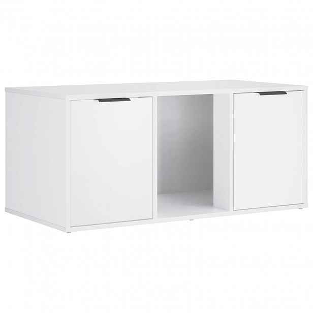 vidaXL Nábytek pro kočičí přepravku Bílá 100 x 49 x 45 cm