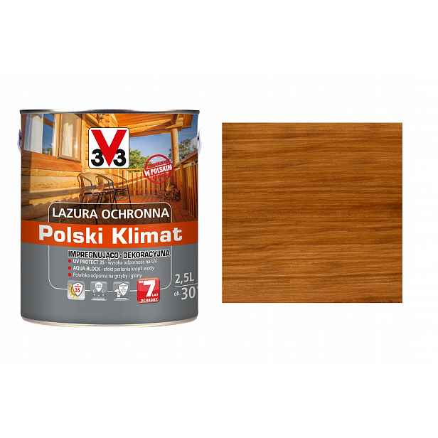 Lazura V33 Polský Klima 7 let Tek 2,5L