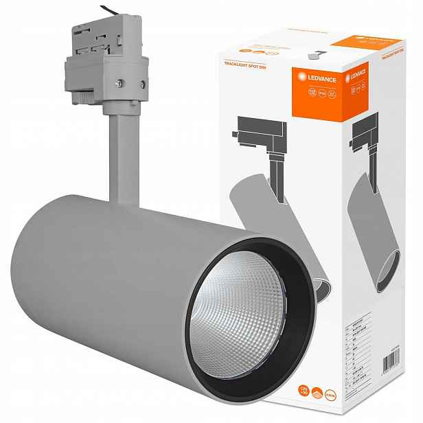 Led reflektorové svítidlo 55W 4200lm 4000K 3-fázové, nastavitelné, šedé