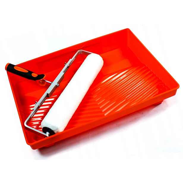 Motive Set Široký 40 cm Váleček Bílý Fíbr 40 cm/14 mm Kuweta Držák