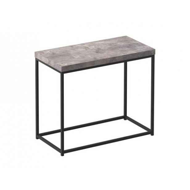 Konzolový  stolek TENDER, černá / beton