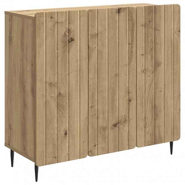vidaXL Servírovací skříň Dub artisan 89 x 34,5 x 82 cm