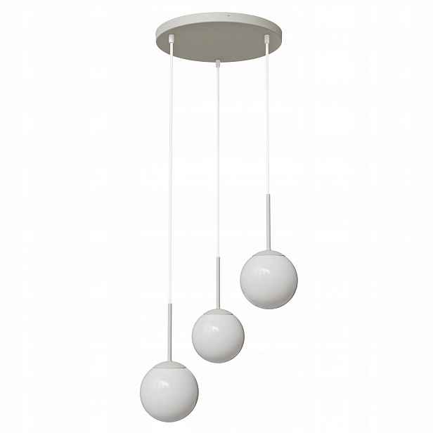 Závěsná stropní Led lampa 3x G9 Kule Mléčný lustr Loft Kašmírový lustr