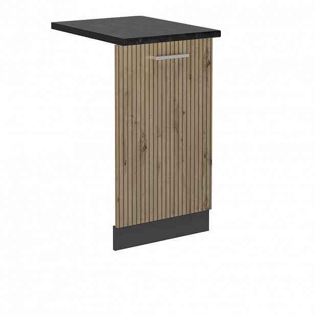 Vicco ČELNÍ PANEL MYČKY R-Line Řemeslný dub 45 cm , PD Antracit