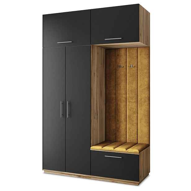 MASSENO MODERNÍ PŘEDSÍŇOVÁ SESTAVA REMA, 150/240/60 cm, dub Wotan