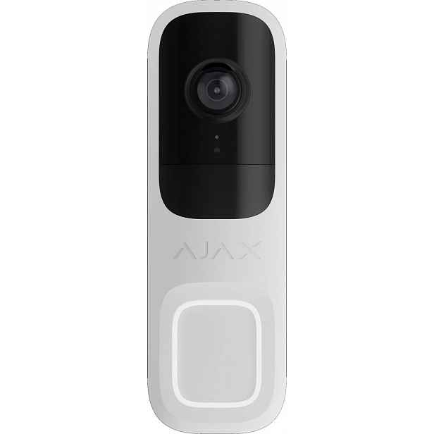 Ajax DoorBell bílý bezdrátový videotelefon s Ai a Pir