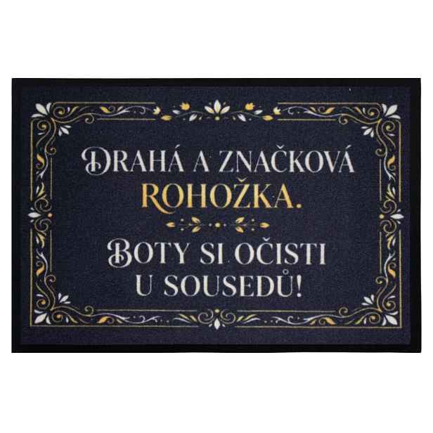 Drahá a značková rohožka 40x60 cm - na ven i na doma, 40x60, černá, Mercury Flooring