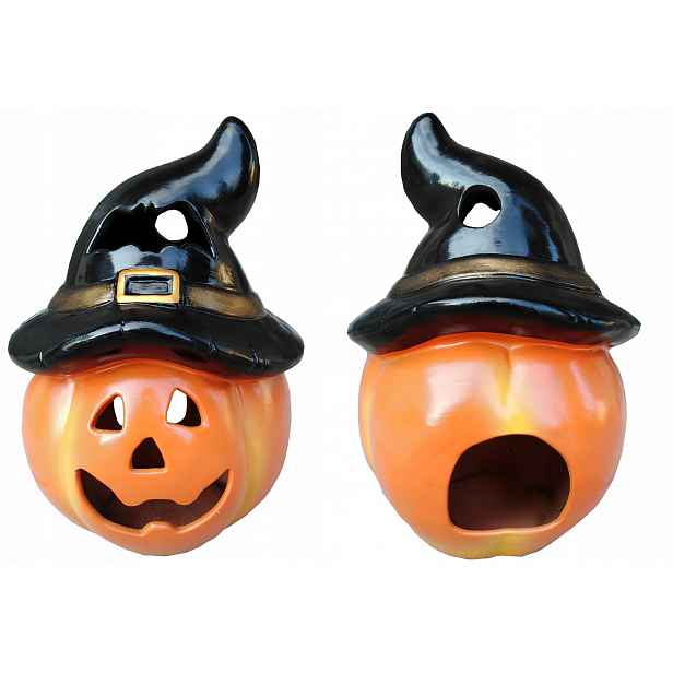 Dýně Na Halloweenský Lampion, Keramická Ozdoba