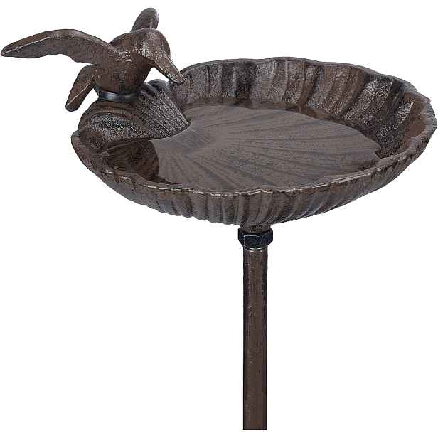 Napáječka Pro Ptáky Stojící, 100 CM, Litinová, Mrazuvzdorná Miska, Zahrada