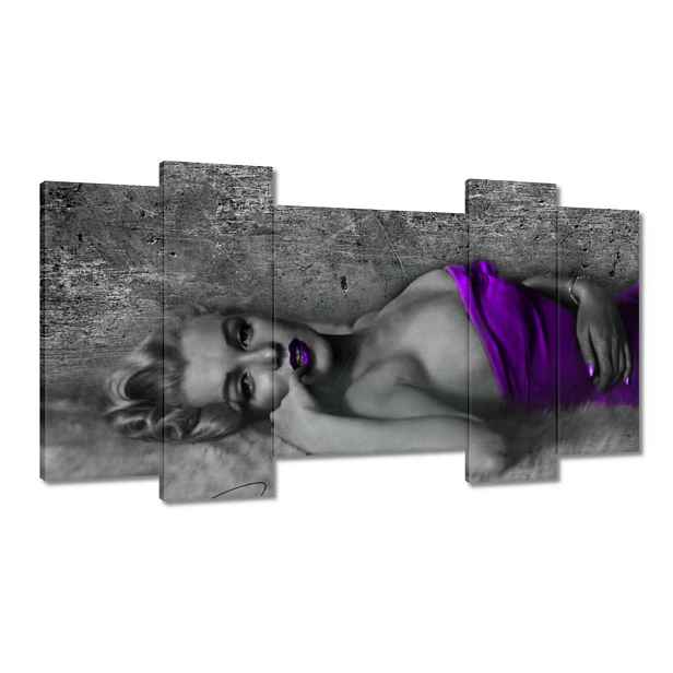 Obrazy 120x65 Fialová Marilyn Monroe