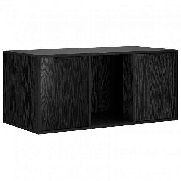 vidaXL Nábytek pro kočičí přepravku Černý dub 100 x 49 x 45 cm