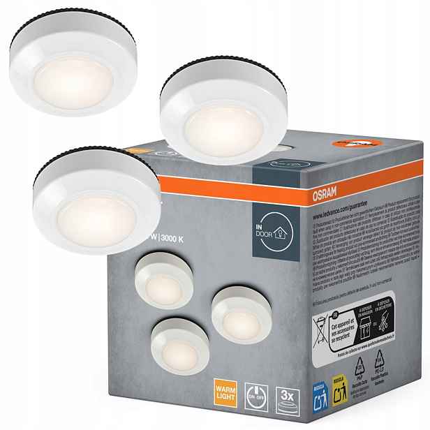 Led podskříňkové svítidlo Noční 0.68W 40lm 3000K Akumulátorové Dot-it Osram