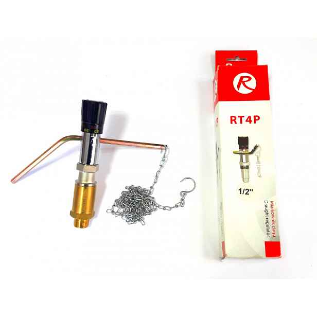 Měřič Regulus 1/2'' RT4P s řetízkem, rozsah nastavení 30-90 °C