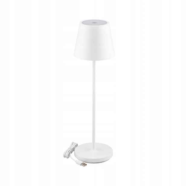 V-tac Stolní noční lampa 2W Led 38 Cm nabíjení stmívání IP54 bílá