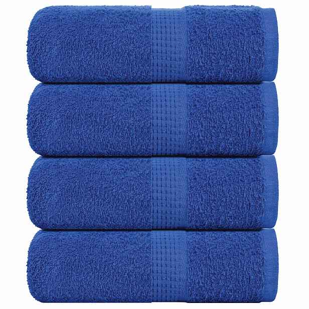 vidaXL Ručníky pro hosty FROGN 4 ks modré 30x50 cm 360 g/m²