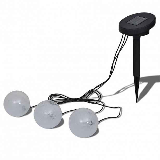 vidaXL Set 3 ks solárních plovoucích LED svítidel do vody - koule